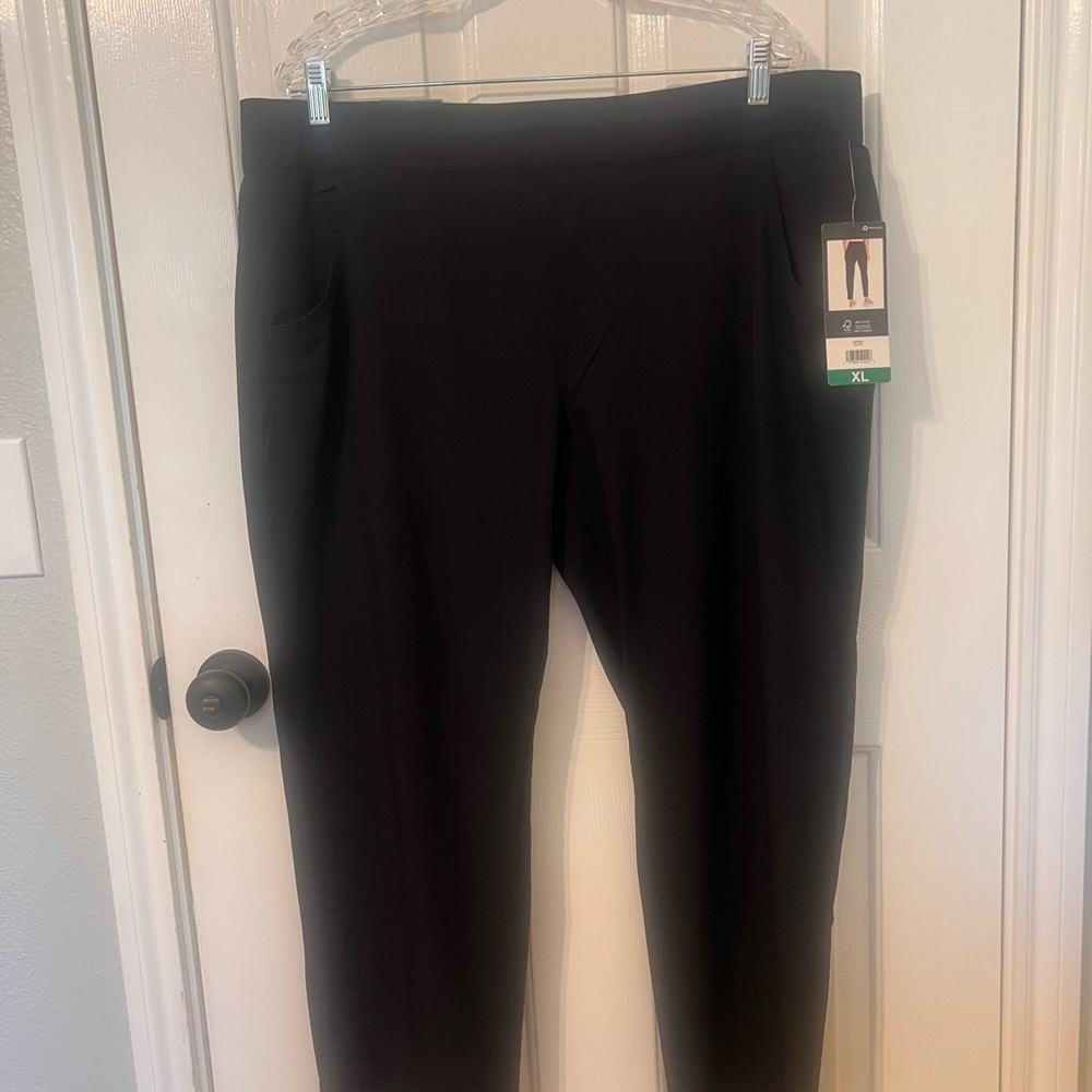 Eddie Bauer Women's Traveler Black Ankle Pants Size XL NWT